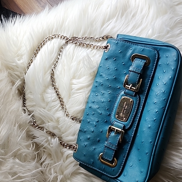 Michael Kors Handbags - Michael Kors Ostrich leather satchel